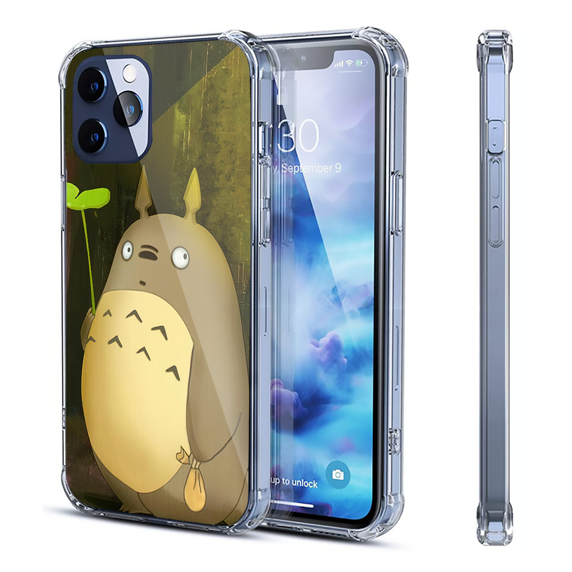 （画像用） となりのトトロ 草壁メイ 草壁サツキ My Neighbor Totoro Satsuki Kusakabe Mei Kusakabe 【iPhone 12シリーズ対応】透明スマホケース（クリアソフトケース）